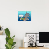 Hammerhead Shaaark, poster voor blinde vlekken (Thuiskantoor)