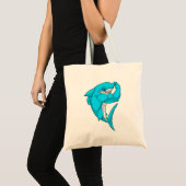 Hammerhead shark as Bodybuilder at Bodybuilding Tote Bag (Voorkant (product))