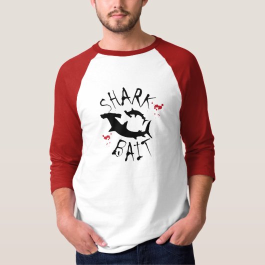 Hammerhead Shark Attack Bloed Splatter T-shirt (Voorkant)