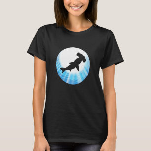 Hammerhead Shark Blue Animal Person T-shirt