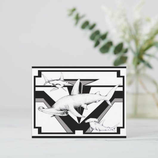 Hammerhead Shark Briefkaart (Staand voorkant)
