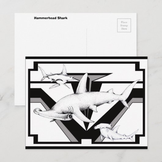 Hammerhead Shark Briefkaart (Voorkant / Achterkant)