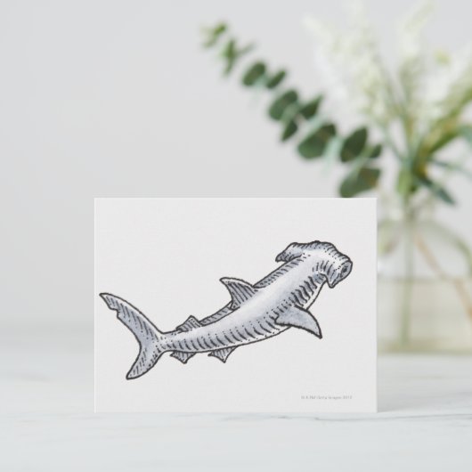 Hammerhead Shark Briefkaart (Staand voorkant)