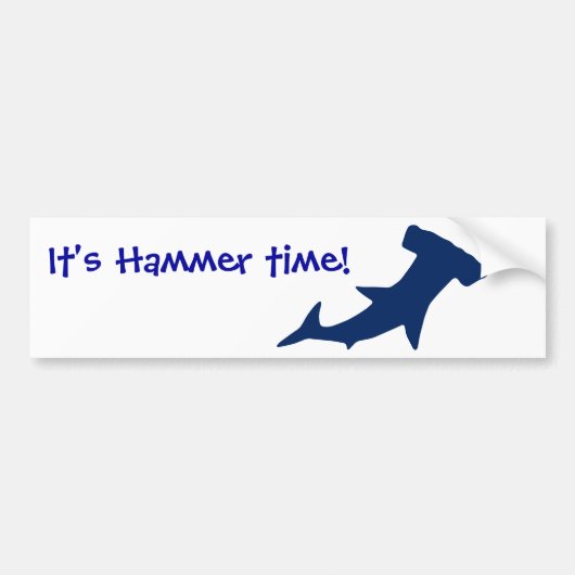 Hammerhead Shark Bumpersticker (Voorkant)