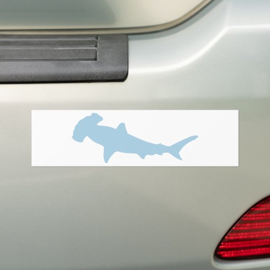 Hammerhead Shark Bumpersticker (Op auto)