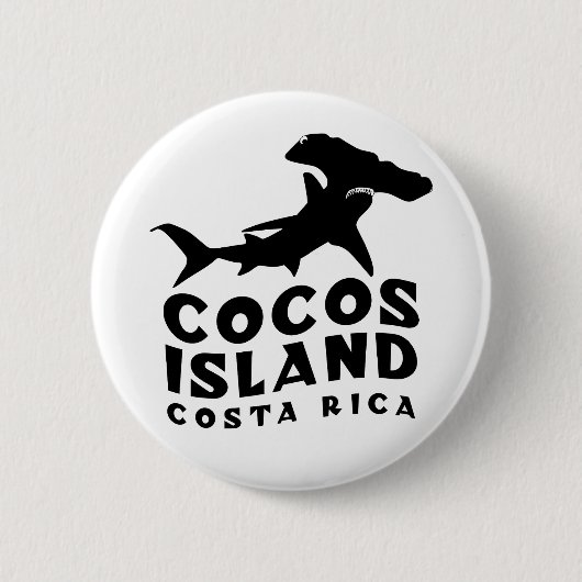 Hammerhead Shark Cocos Island Ronde Button 5,7 Cm (Voorkant)
