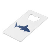 Hammerhead-Shark Creditkaart Flessenopener (Achterkant Gekanteld)