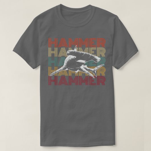 Hammerhead Shark Diving Design For A Hammerhead Sh T-shirt (Design voorkant)