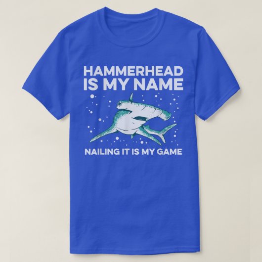 Hammerhead Shark Diving Design For A Hammerhead Sh T-shirt (Design voorkant)