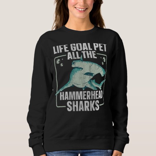 Hammerhead Shark Diving for a Hammerhead Shark 2 Trui (Voorkant)