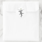 Hammerhead shark g5 ronde sticker (Tas)