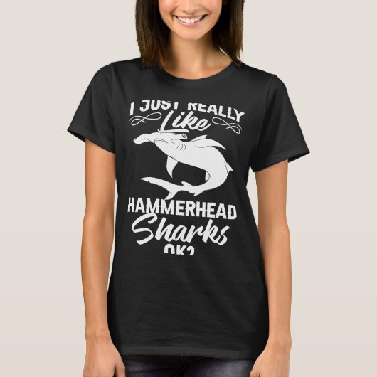 Hammerhead Shark Head Tooth T-shirt (Voorkant)