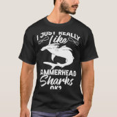Hammerhead Shark Head Tooth T-shirt (Voorkant)