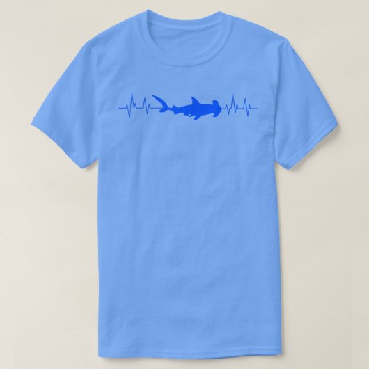 Hammerhead Shark Heartbeat T-shirt (Design voorkant)