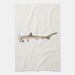 Hammerhead Shark Illustration Retro Sharks Theedoek