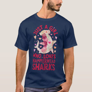 Hammerhead Shark is een meisje dat van Zee dierlij T-shirt