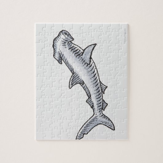 Hammerhead Shark Legpuzzel (Verticaal)