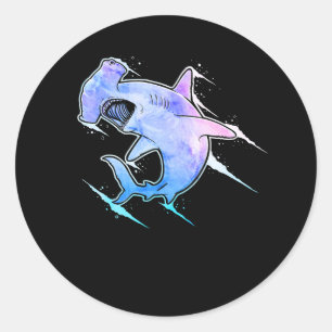 Hammerhead Shark Lover Marine Life hamer hoofd Sha Ronde Sticker