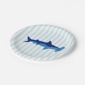 Hammerhead Shark Painting Blue Stripe Paper Bord (Gekanteld)