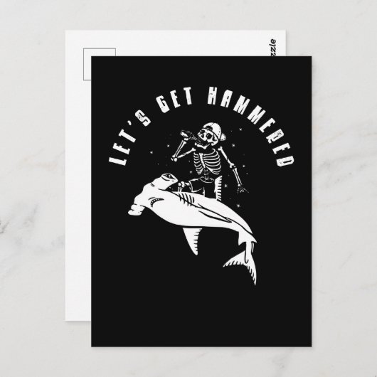 Hammerhead Shark Party Funny Beer Drinking Humor Briefkaart (Voorkant / Achterkant)