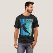 Hammerhead Shark Periodic Table Elements Retro Sha T-shirt (Voorkant volledig)