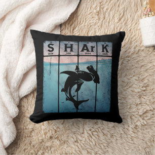 Hammerhead Shark Periodieke Tafelelementen Chemie Kussen