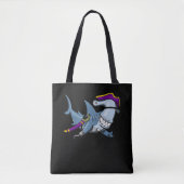 Hammerhead Shark Pirate Ocean Tote Bag (Voorkant)