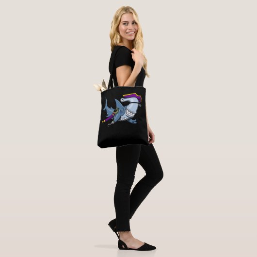 Hammerhead Shark Pirate Ocean Tote Bag (Op model)