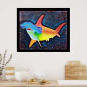 Hammerhead Shark Poster (Keuken)