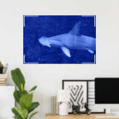 Hammerhead Shark Poster (Thuiskantoor)