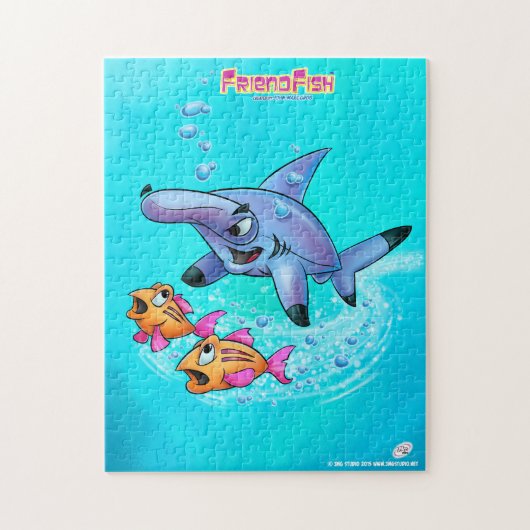 Hammerhead shark puzzle legpuzzel (Verticaal)