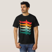 Hammerhead Shark Retro T-shirt (Voorkant volledig)