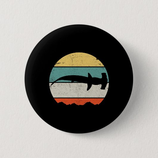 Hammerhead Shark Ronde Button 5,7 Cm (Voorkant)
