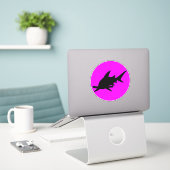 Hammerhead Shark Sticker (Laptop op bureau)