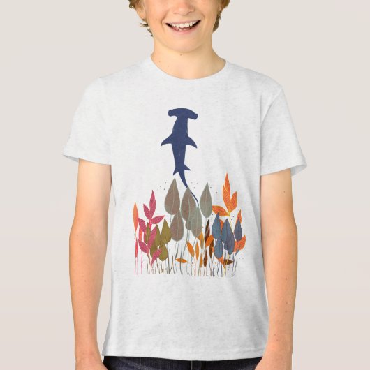 Hammerhead Shark Tri-Blend Shirt (Voorkant)