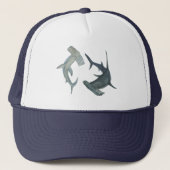 Hammerhead Shark Trucker Hat Trucker Pet (Voorkant)