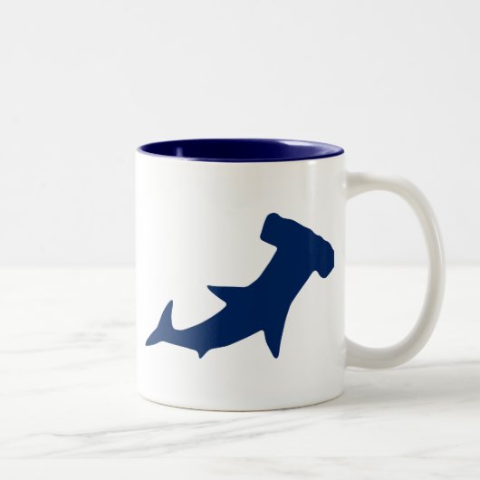 Hammerhead Shark Tweekleurige Koffiemok (Rechts)