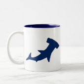 Hammerhead Shark Tweekleurige Koffiemok (Links)