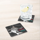 Hammerhead Shark Verjaardagsfeestje Kartonnen Onderzetters (Insitu)