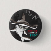 Hammerhead Shark Verjaardagsfeestje Ronde Button 3,2 Cm (Voorkant)