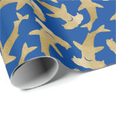 Hammerhead Shark Wrapping Paper Cadeaupapier (Rol Hoek)