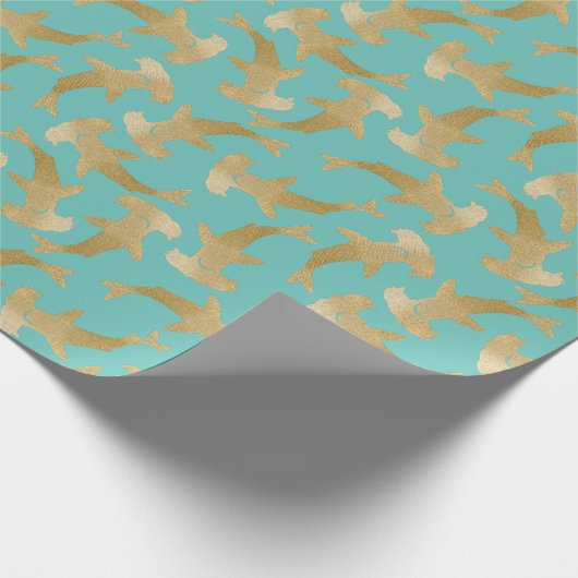 Hammerhead Shark Wrapping Paper Cadeaupapier (Hoek)