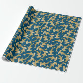 Hammerhead Shark Wrapping Paper Cadeaupapier (Uitgerold)