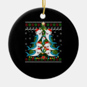 Hammerhead Shark Xmas Lighting Tree Shark Keramisch Ornament (Voorkant)