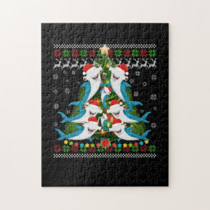 Hammerhead Shark Xmas Lighting Tree Shark Legpuzzel