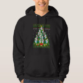 Hammerhead Shark Xmas Lighting Tree Shark Ugly Chr Hoodie (Voorkant)