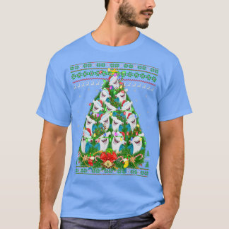 Hammerhead Shark Xmas Lighting Tree Shark Ugly Chr T-shirt