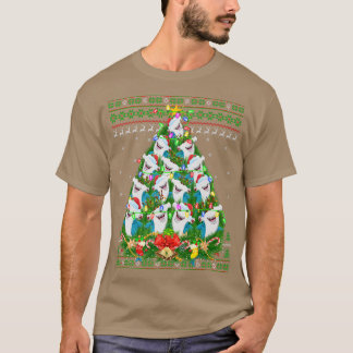 Hammerhead Shark Xmas Lighting Tree Shark Ugly Chr T-shirt