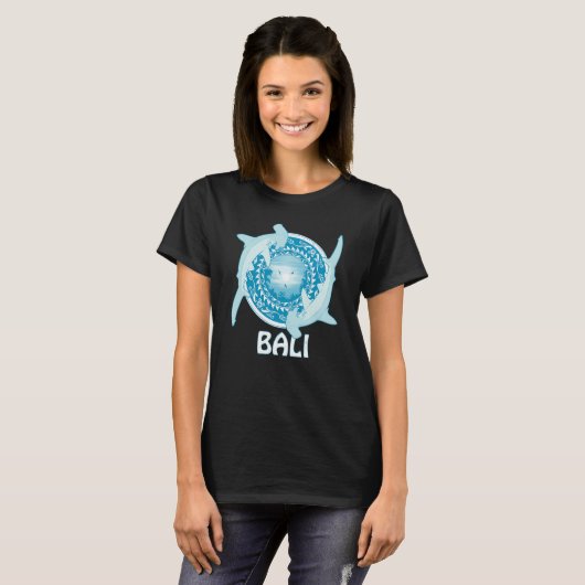 Hammerhead Sharks Dive Bali Indonesia T-shirt (Voorkant volledig)