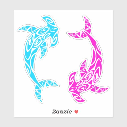 Hammerhead Sharks Sticker (Vel)